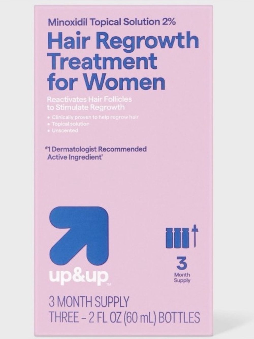 Hair Regrowth Treatment for Women EXP 08/2026 ~ 3 Month Supply ~ New in Box